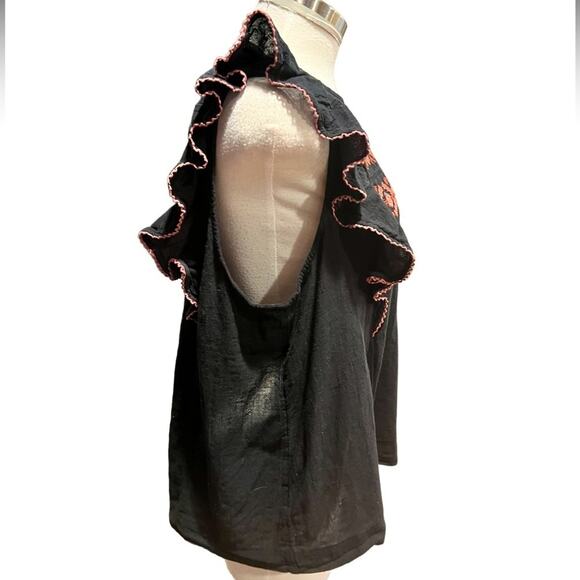 MADEWELL Embroidered Ruffle-Shoulder Tank Top Size XL - Picture 6 of 9